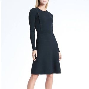 Banana Republic Navy Sweater Dress with Buttons